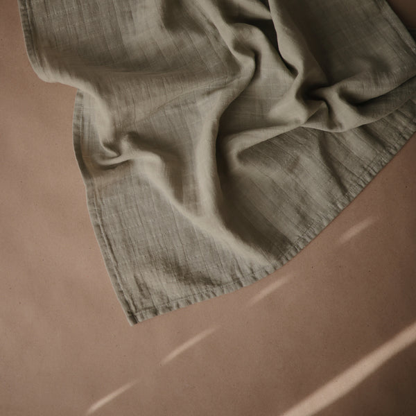 Mushie Hydrofiel Doeken 3-pack 60x60cm | Sage Mushie Hydrofiel Doeken 3-pack 60x60cm | Sage