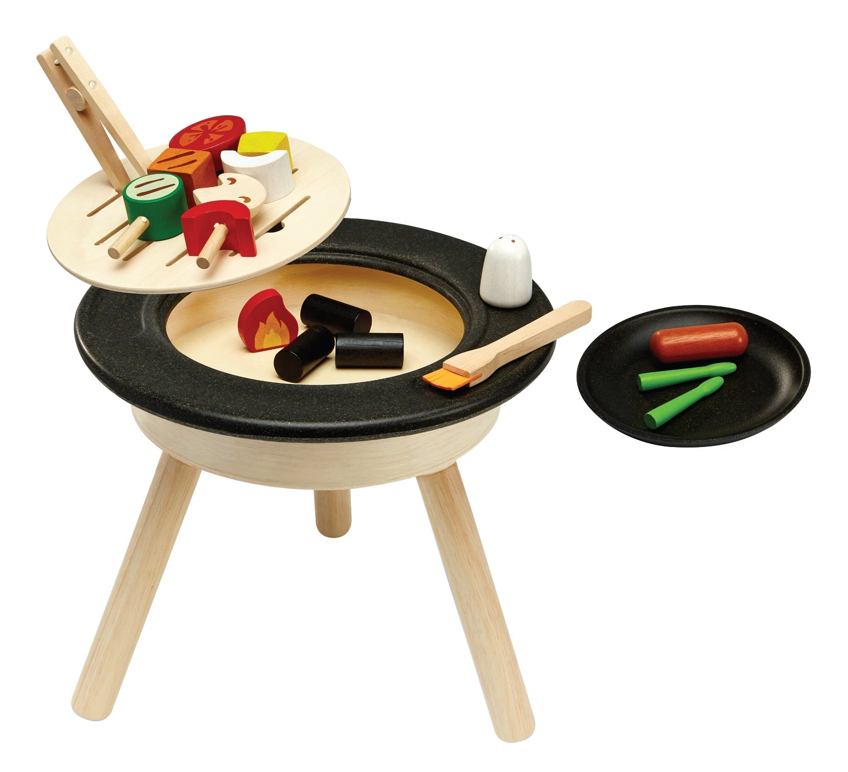* Plantoys Houten BBQ Playset * Plantoys Houten BBQ Playset