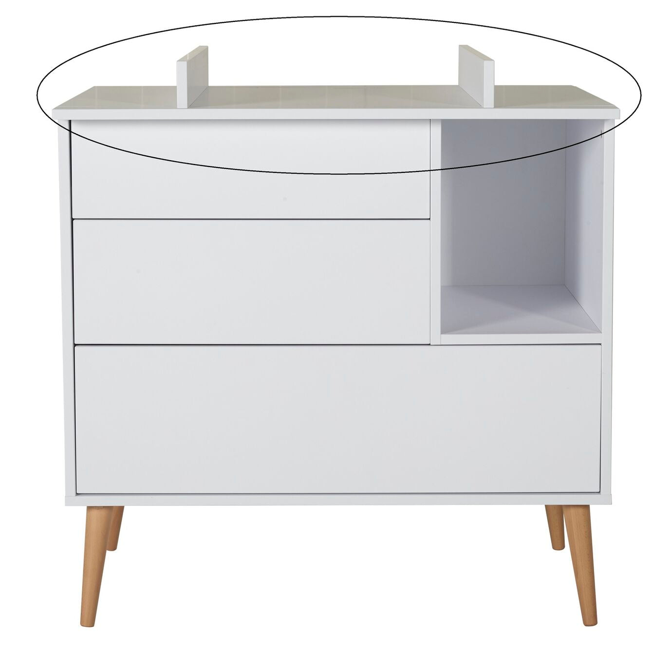 Quax Cocoon Extensie uitbreidingskit  Commode I Ice White Quax Cocoon Extensie uitbreidingskit  Commode I Ice White
