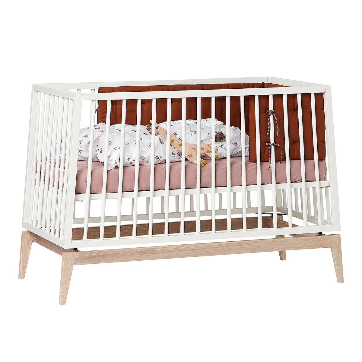 * Leander Luna Babybed 120x60cm | White / Oak * Leander Luna Babybed 120x60cm | White / Oak