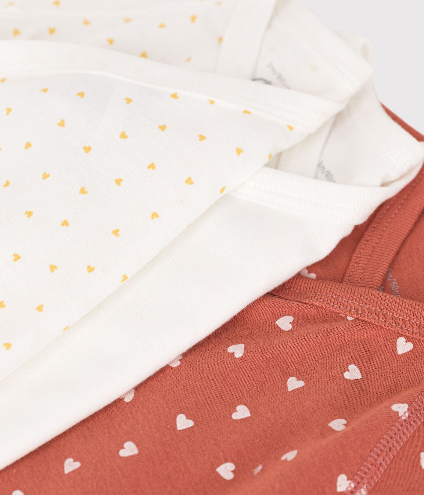 * Petit Bateau Set 3 Katoenen Body's Met Lange Mouwen | Rood * Petit Bateau Set 3 Katoenen Body's Met Lange Mouwen | Rood