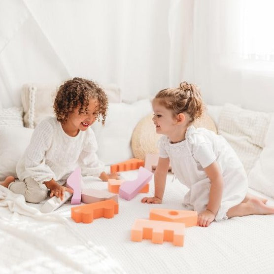 Moes Play Set 11 Foam Speelblokken Earth Colors Moes Play Set 11 Foam Speelblokken Earth Colors
