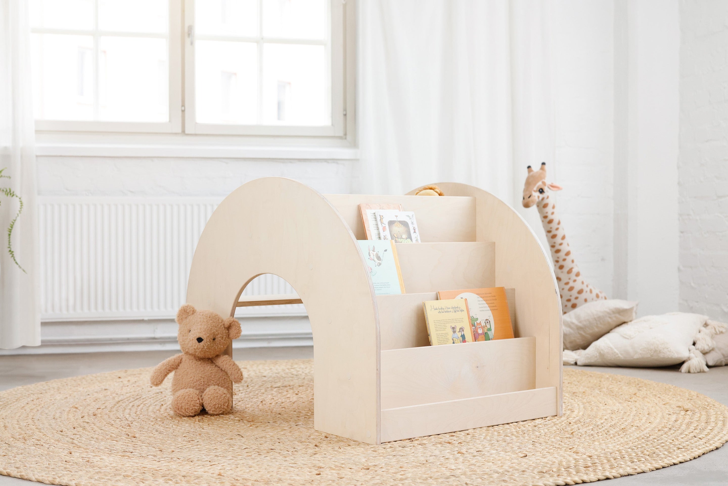 Fitwood Montessori Bookshelf | Beukenhout White Fitwood Montessori Bookshelf | Beukenhout White