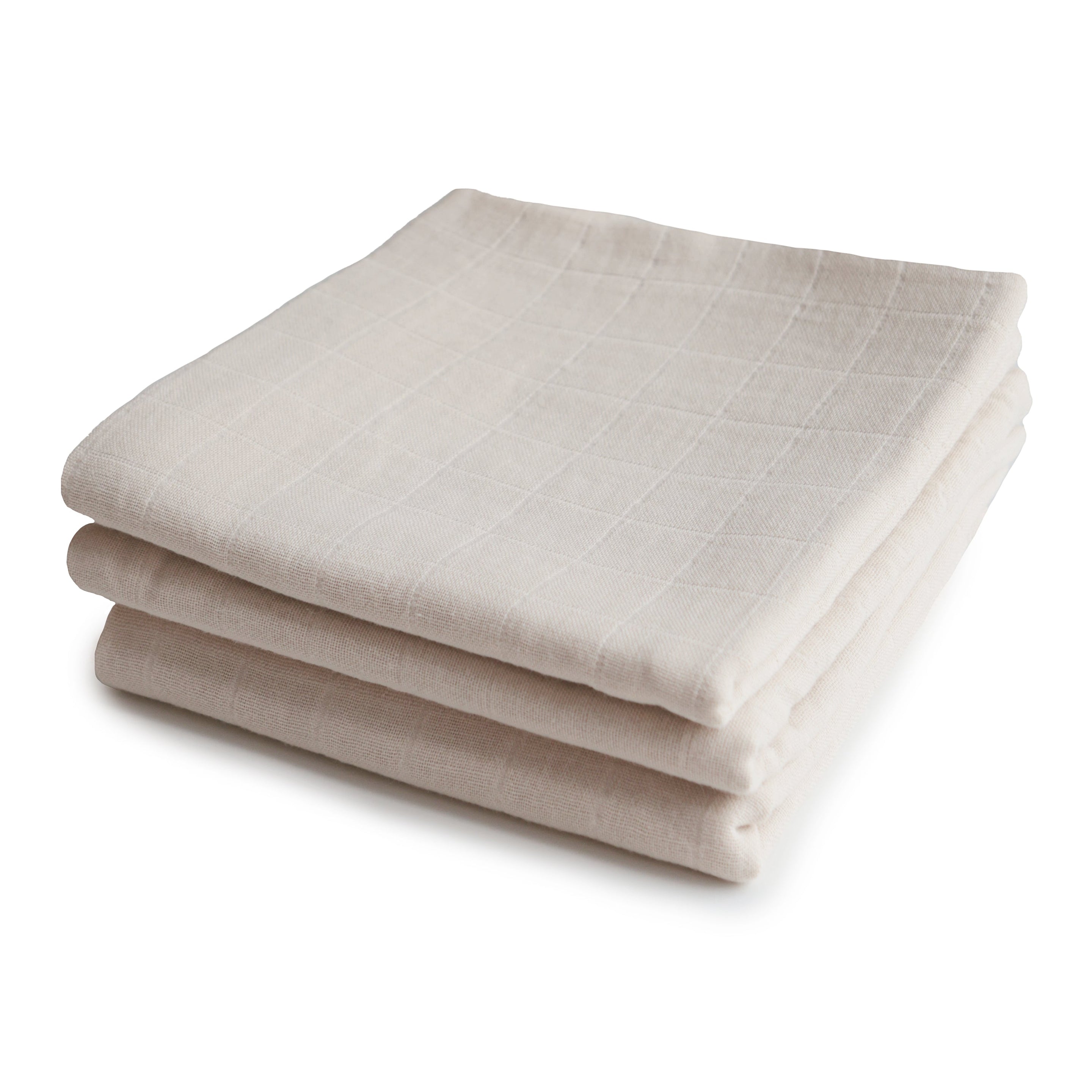 Mushie Hydrofiel Doeken 3-pack 60x60cm | Fog Mushie Hydrofiel Doeken 3-pack 60x60cm | Fog