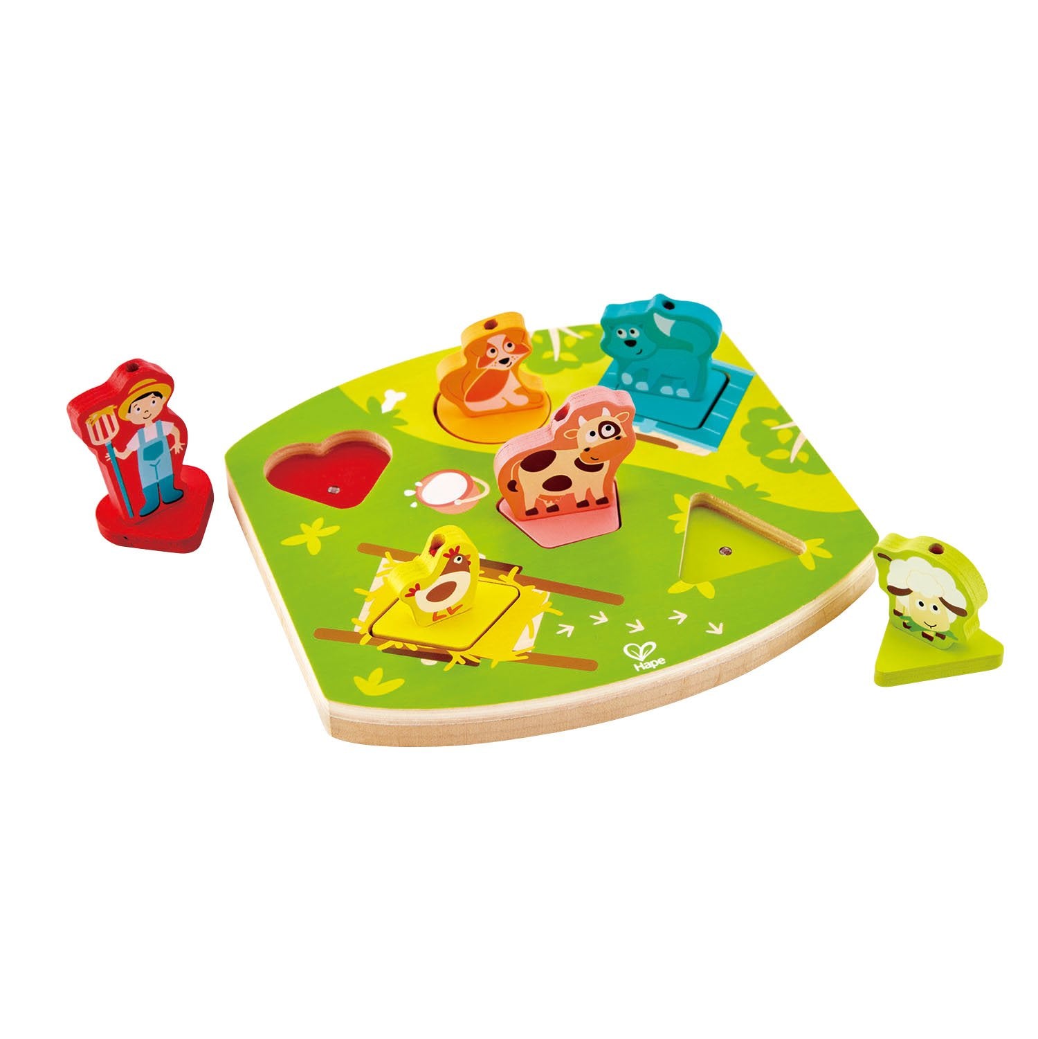 HAPE Houten Inlegpuzzel met geluid | Farmyard HAPE Houten Inlegpuzzel met geluid | Farmyard