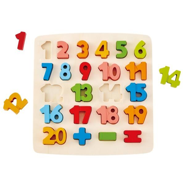 Hape Houten Inlegpuzzel Nummers Hape Houten Inlegpuzzel Nummers