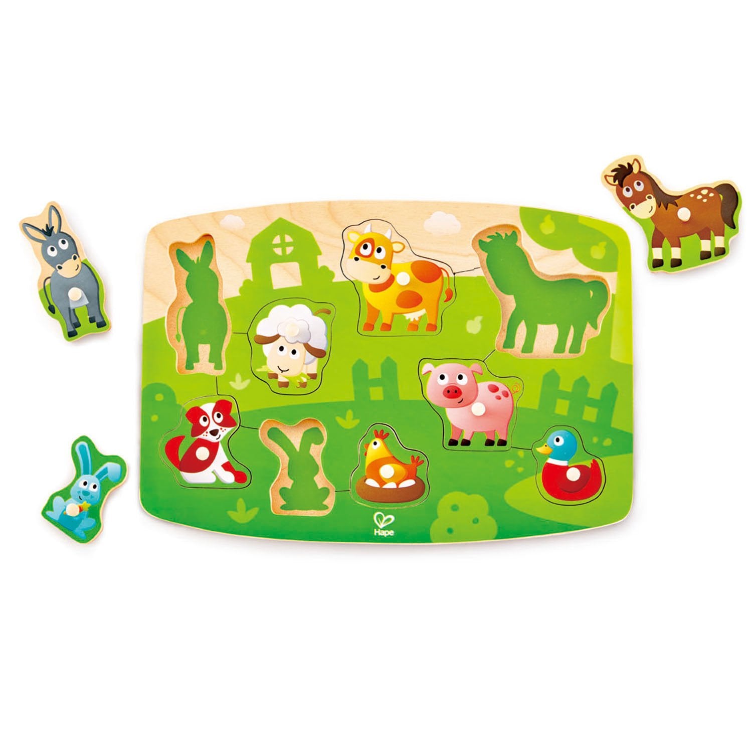 HAPE Houten inlegpuzzel  Farmyard HAPE Houten inlegpuzzel  Farmyard