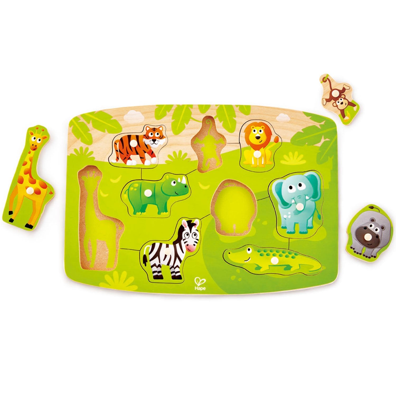 HAPE Houten Inlegpuzzel | Jungle HAPE Houten Inlegpuzzel | Jungle