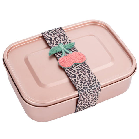 Jeune Premier Lunchbox Elastiek | Leopard Cherry
