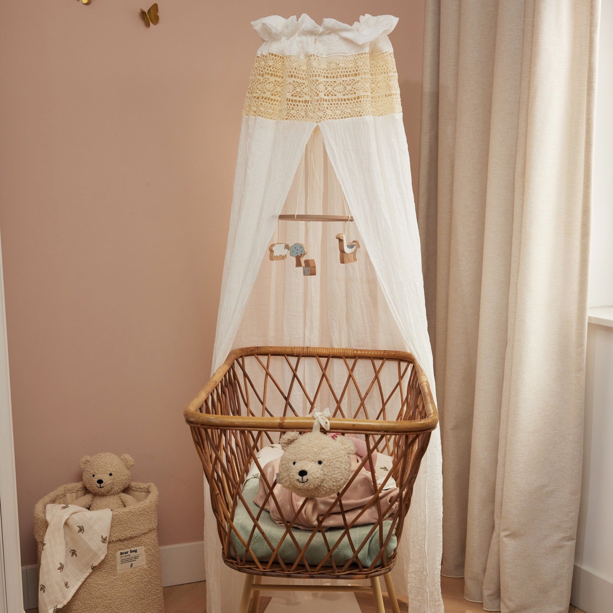 * Jollein Sluier Vintage 155cm | Boho Lace Ivory * Jollein Sluier Vintage 155cm | Boho Lace Ivory