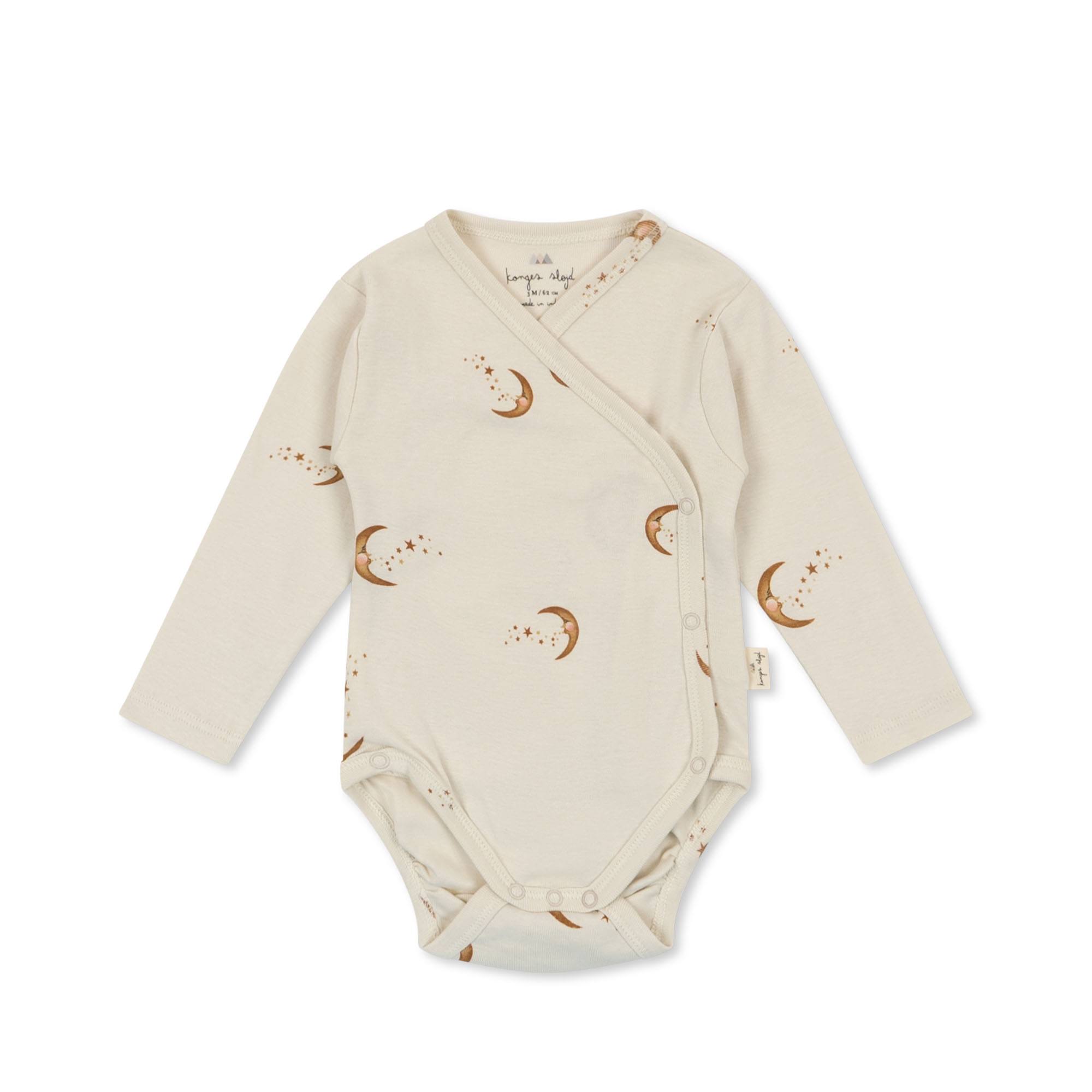 * Konges Sløjd Classic Longsleeve Newborn Body GOTS | Moon * Konges Sløjd Classic Longsleeve Newborn Body GOTS | Moon
