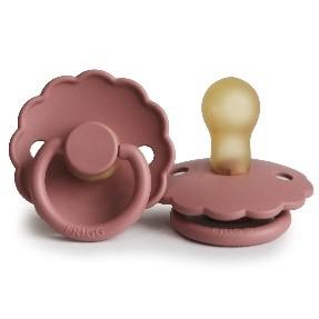 Frigg Daisy Latex Fopspeen 0-6M | Powder Blush Frigg Daisy Latex Fopspeen 0-6M | Powder Blush