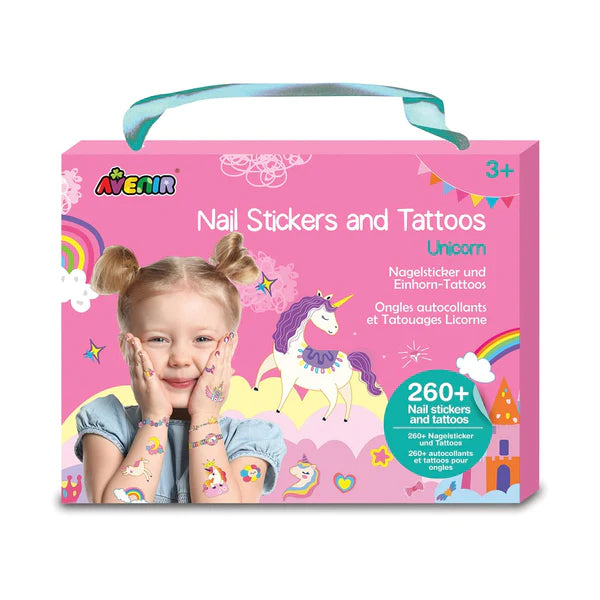 Avenir Set Nail Stickers + Tattoos | Unicorns Avenir Set Nail Stickers + Tattoos | Unicorns