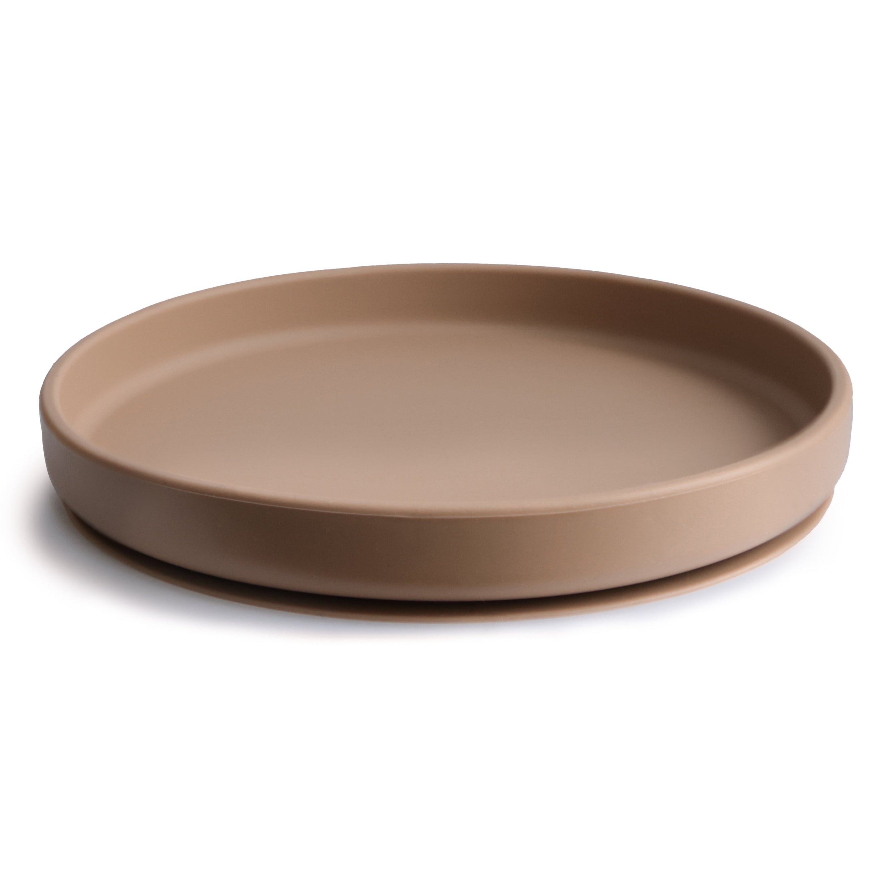 Mushie Silicone Bord Rond Met Zuignap | Natural Mushie Silicone Bord Rond Met Zuignap | Natural