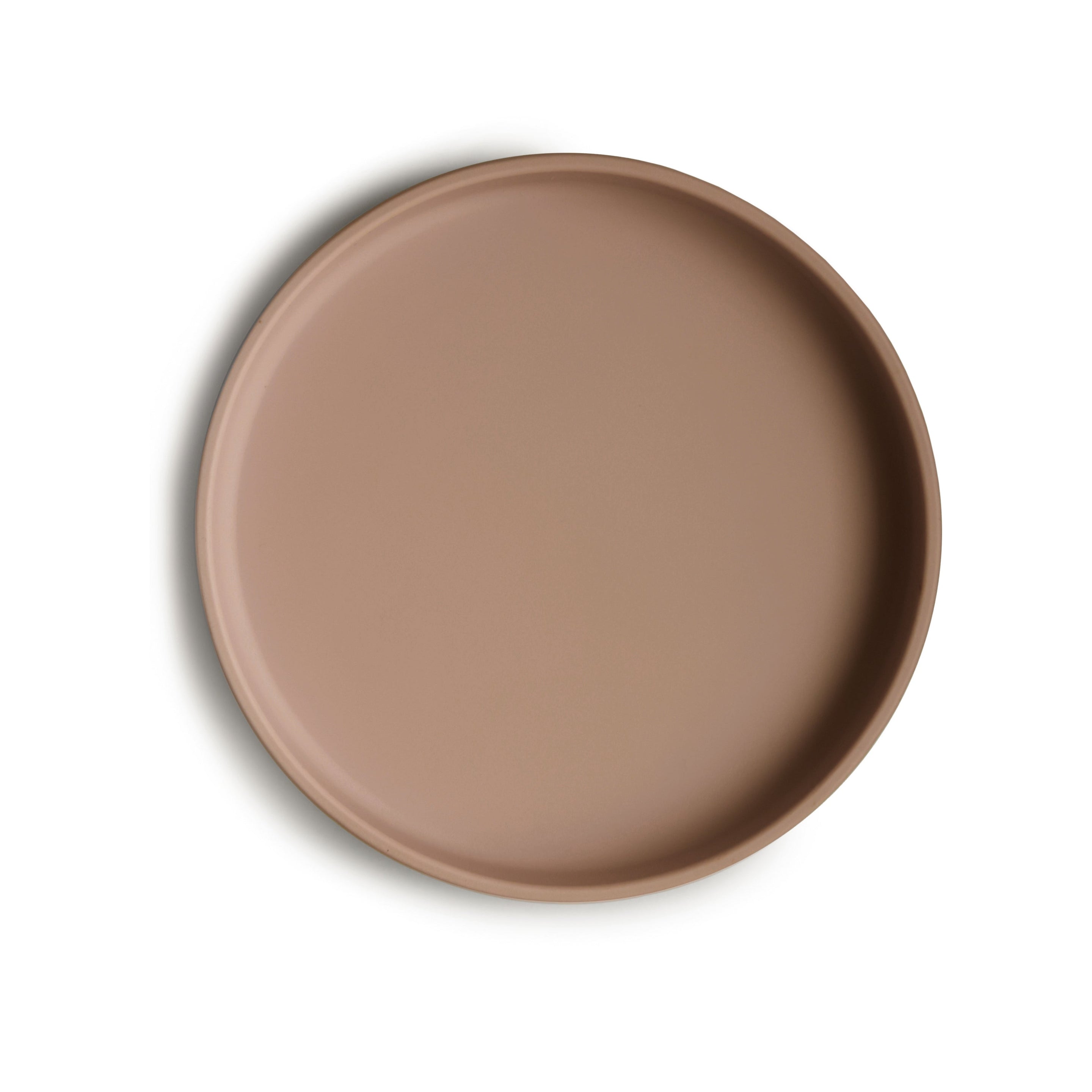 Mushie Silicone Bord Rond Met Zuignap | Natural Mushie Silicone Bord Rond Met Zuignap | Natural