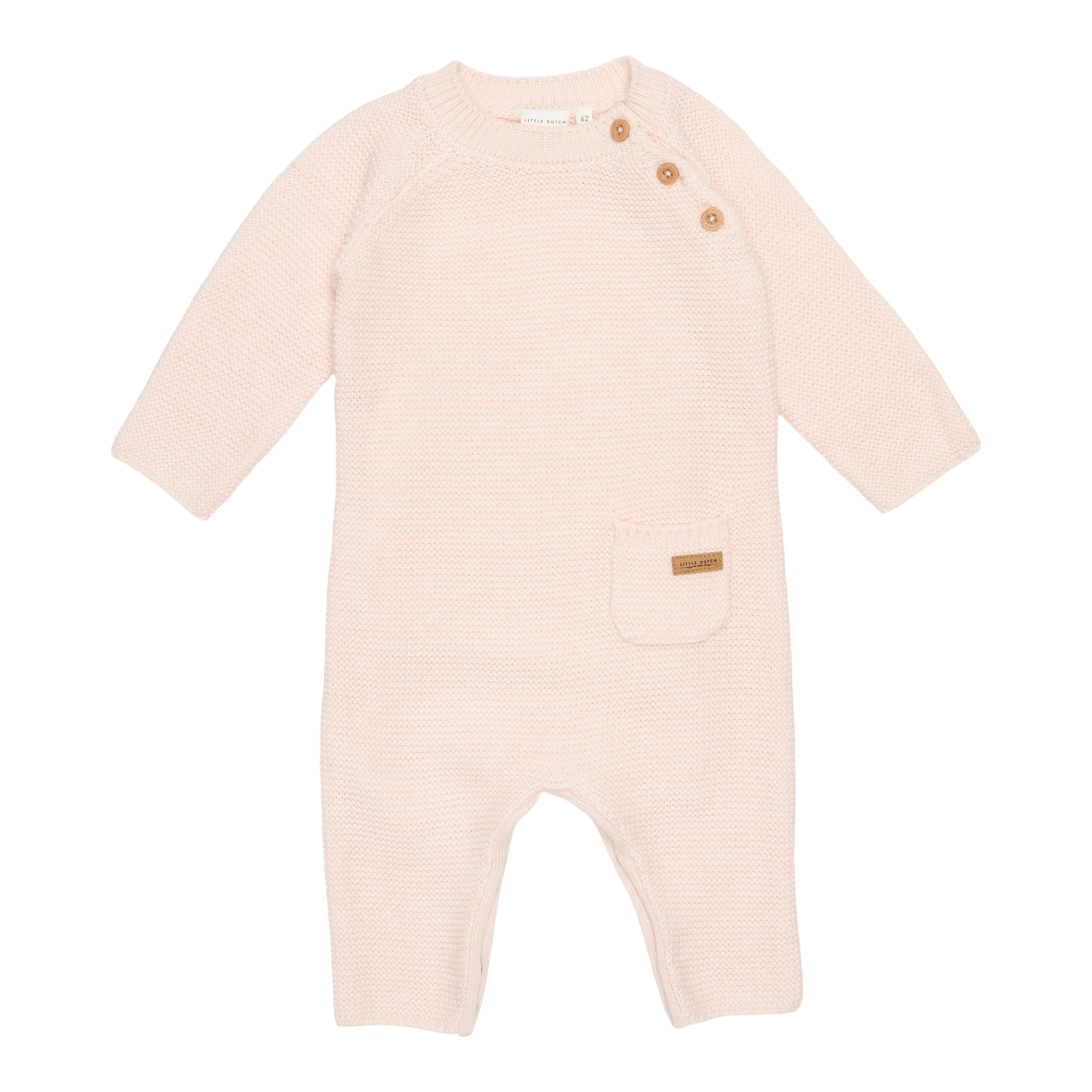 * Little Dutch Babypakje Onesie Knit | Pink * Little Dutch Babypakje Onesie Knit | Pink