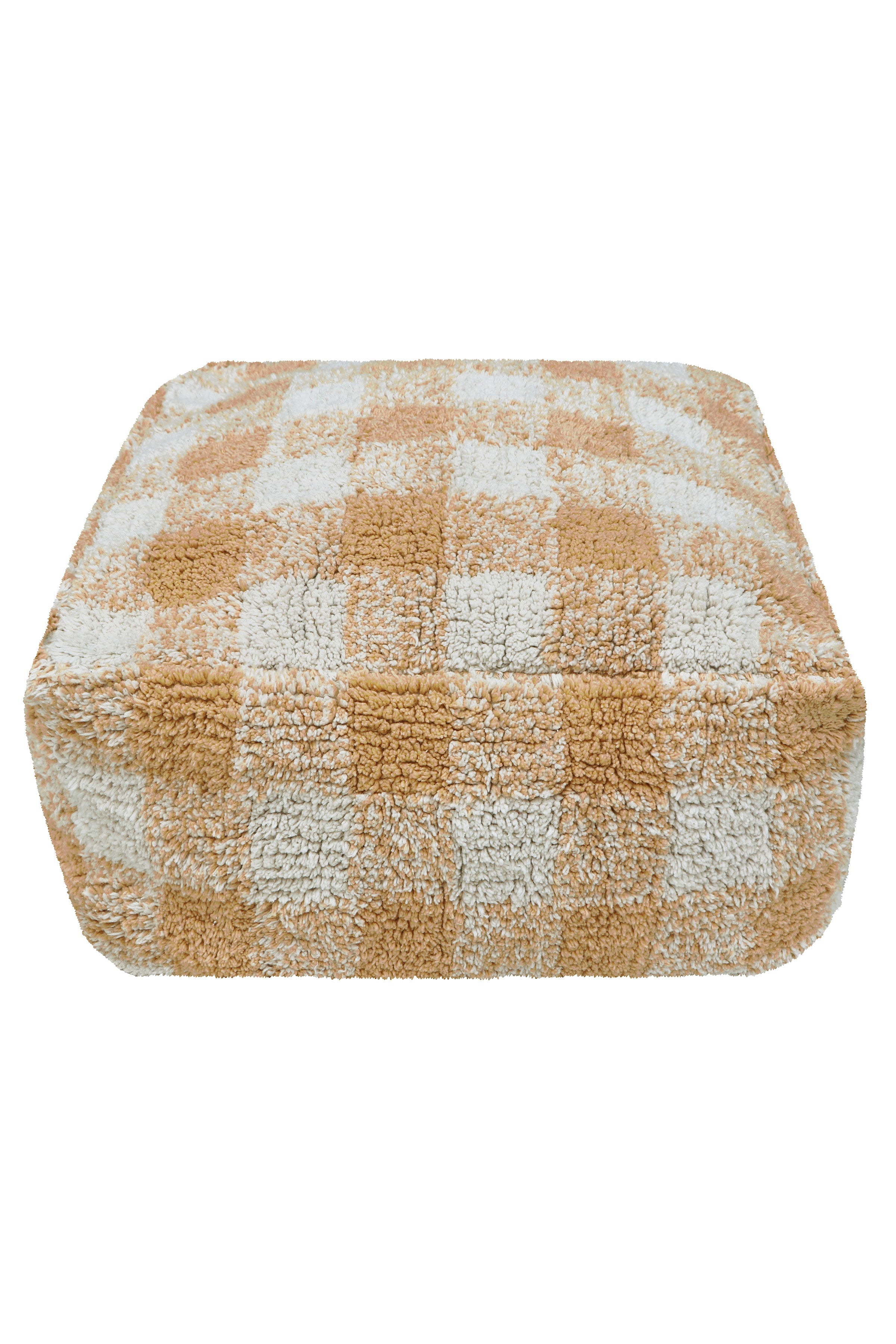 Lorena Canals Pouffe 20x40x40cm | Vichy Honey Lorena Canals Pouffe 20x40x40cm | Vichy Honey