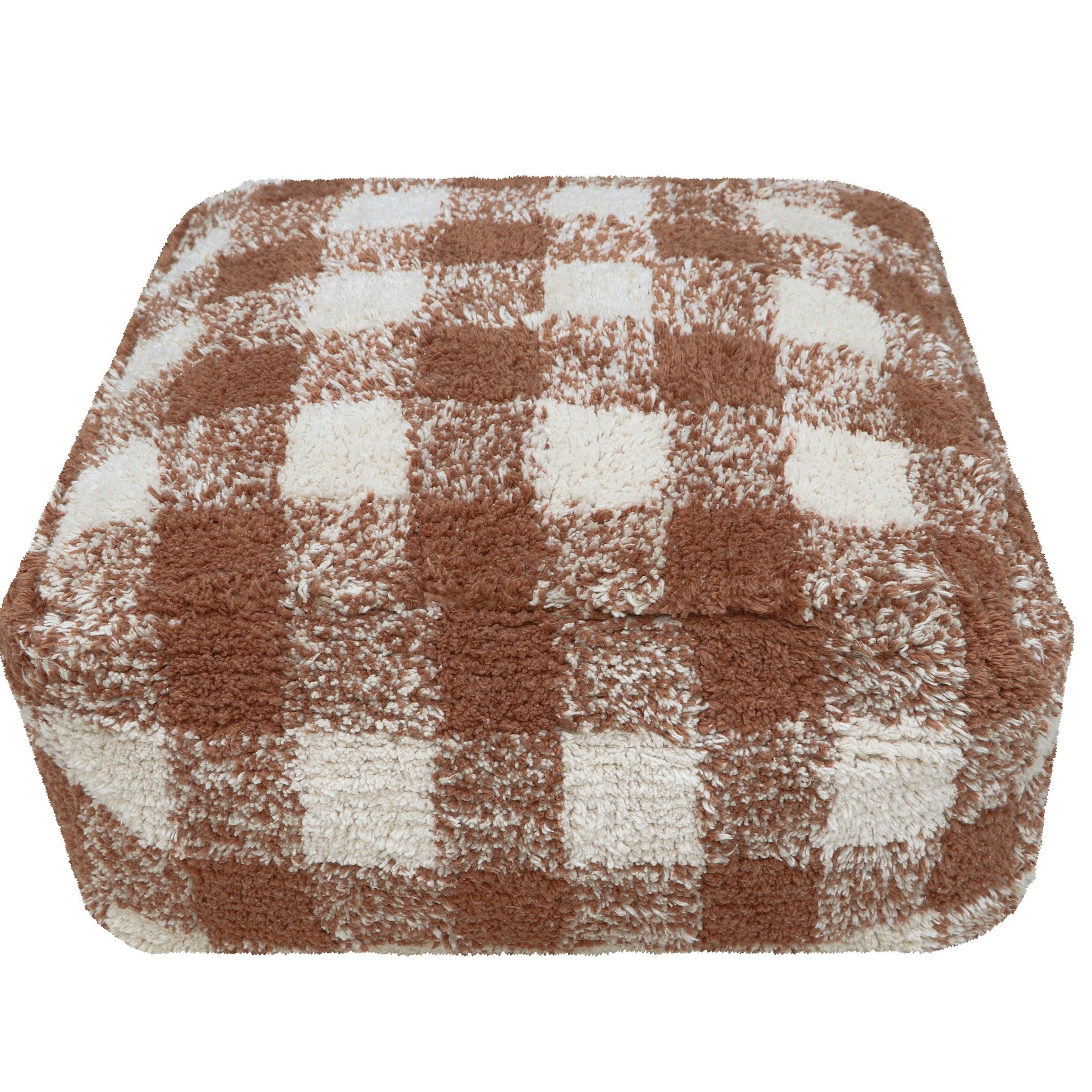 Lorena Canals Pouffe 20x40x40cm | Vichy Toffee Lorena Canals Pouffe 20x40x40cm | Vichy Toffee