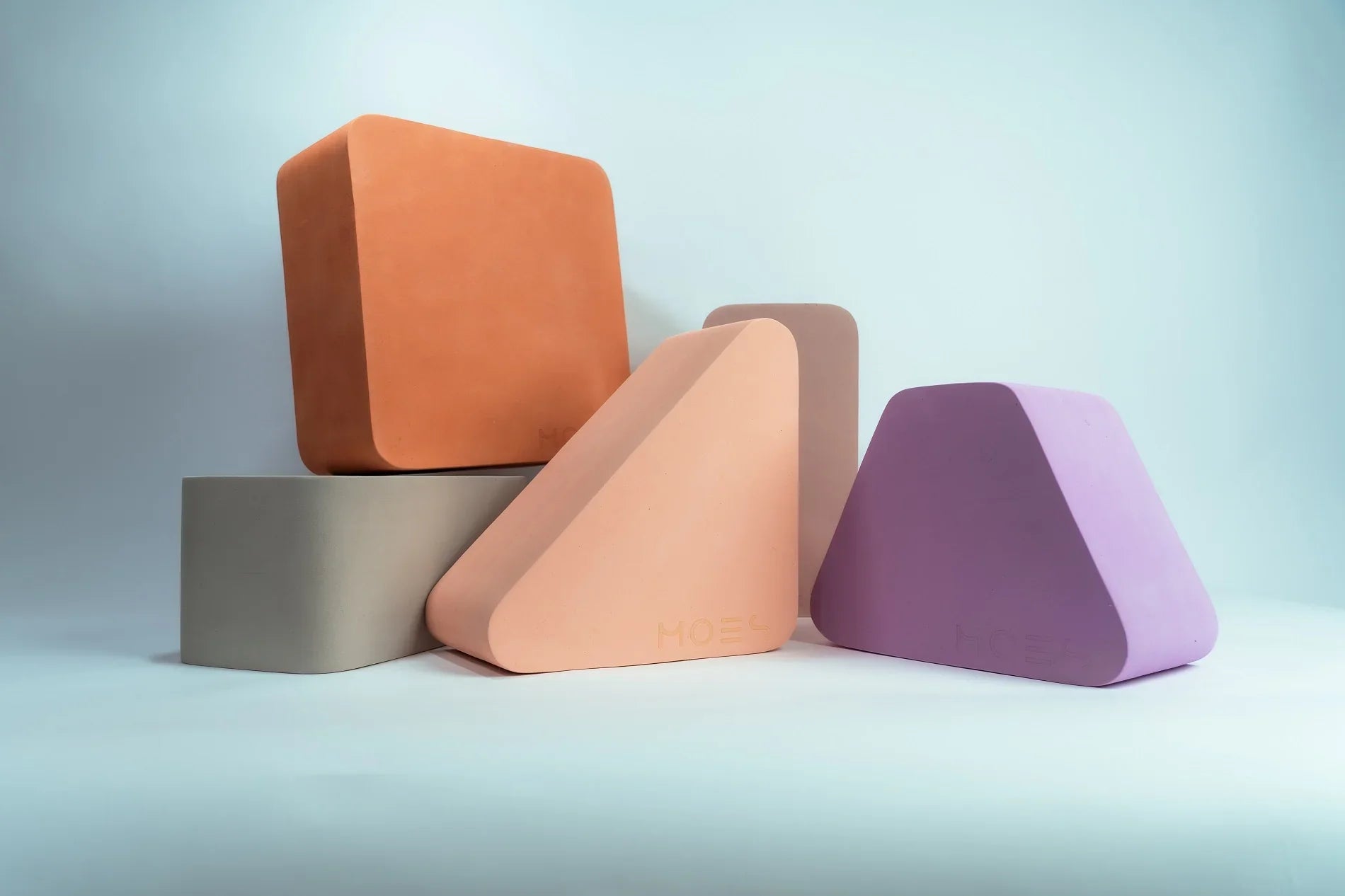 Moes Play Foam Speelblokken Set 5 | Earth Moes Play Foam Speelblokken Set 5 | Earth