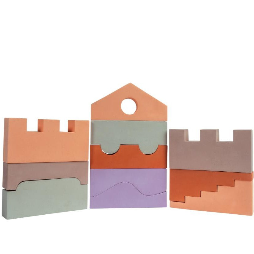 Moes Play Set 11 Foam Speelblokken Earth Colors Moes Play Set 11 Foam Speelblokken Earth Colors