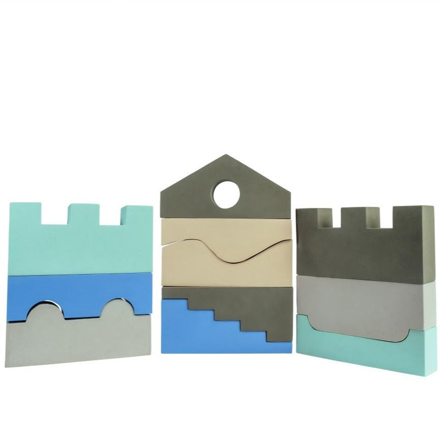 Moes Play Set 11 Foam Speelblokken Sky Colors Moes Play Set 11 Foam Speelblokken Sky Colors