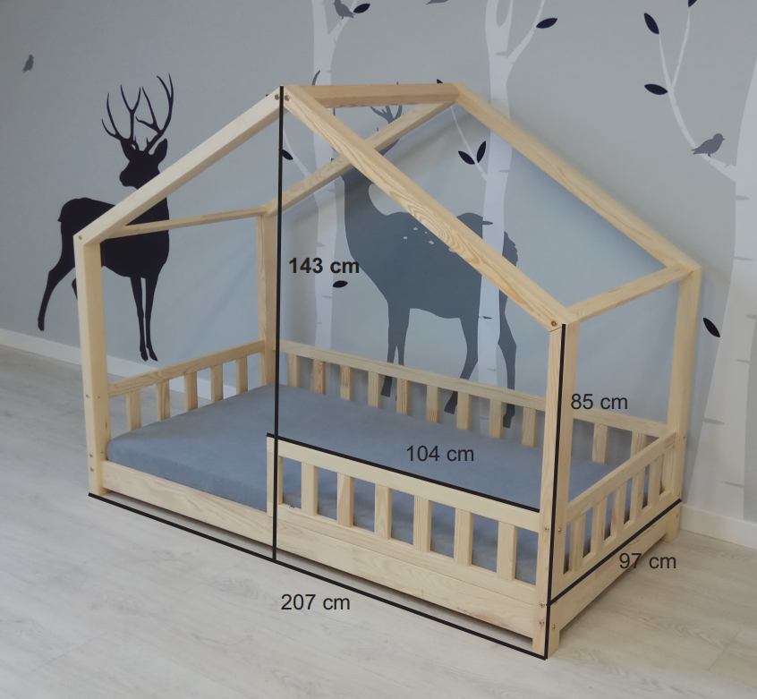 De Gele Flamingo Bedhuisje Amsterdam | Eénpersoons 90x200cm De Gele Flamingo Bedhuisje Amsterdam | Eénpersoons 90x200cm