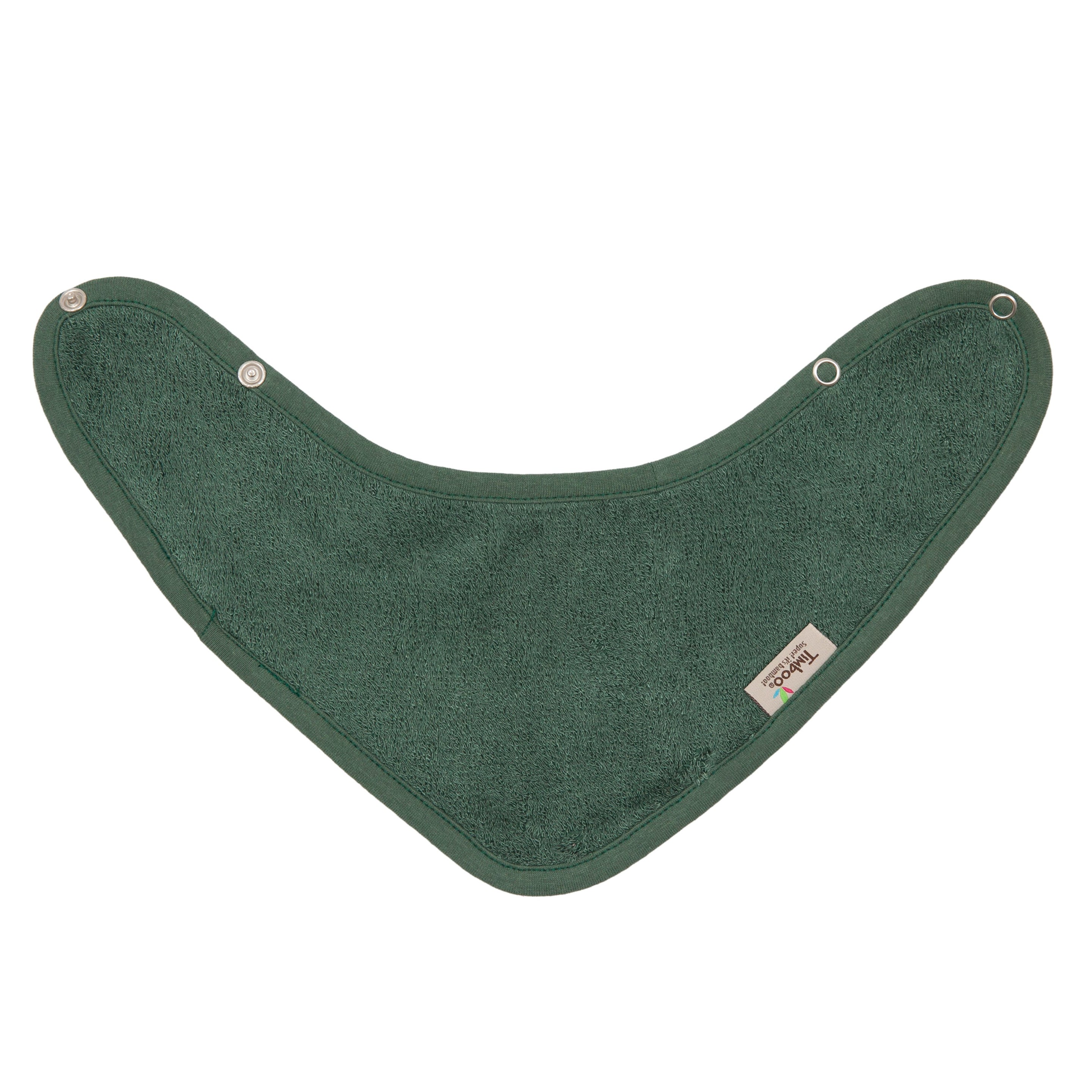 Timboo Bandana Slab Bamboe Kwijlsjaaltje Dubbele Laag | Aspen Green Timboo Bandana Slab Bamboe Kwijlsjaaltje Dubbele Laag | Aspen Green