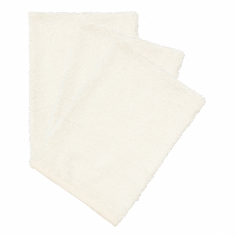 Timboo Set 3 Bamboo Washandjes | Daisy White Timboo Set 3 Bamboo Washandjes | Daisy White