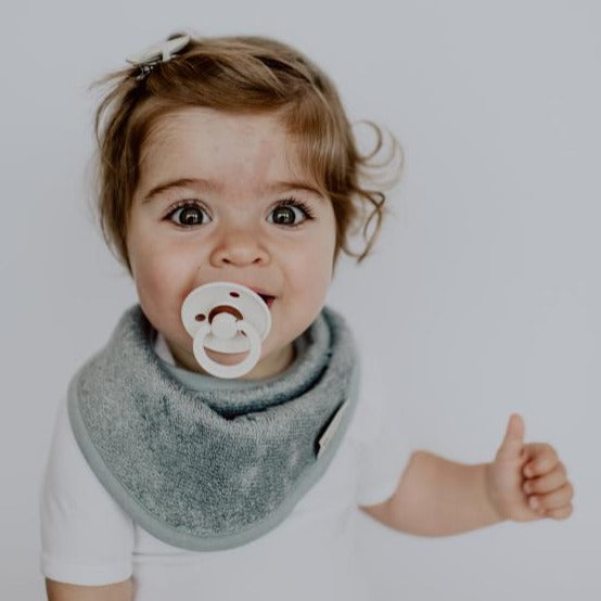 Timboo Bandana Slab Bamboe Kwijlsjaaltje Dubbele Laag | Moon Blue Timboo Bandana Slab Bamboe Kwijlsjaaltje Dubbele Laag | Moon Blue