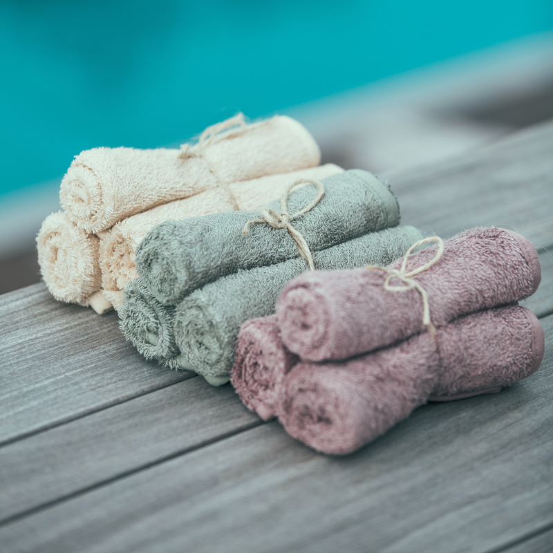 Timboo Gastendoekjes 3 Stuks 29,5x50cm | Savannah Sand Timboo Gastendoekjes 3 Stuks 29,5x50cm | Savannah Sand