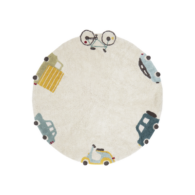 Lorena Canals machinewasbaar RugCycled Tapijt Ø 140 cm | Rug Wheels Lorena Canals machinewasbaar RugCycled Tapijt Ø 140 cm | Rug Wheels