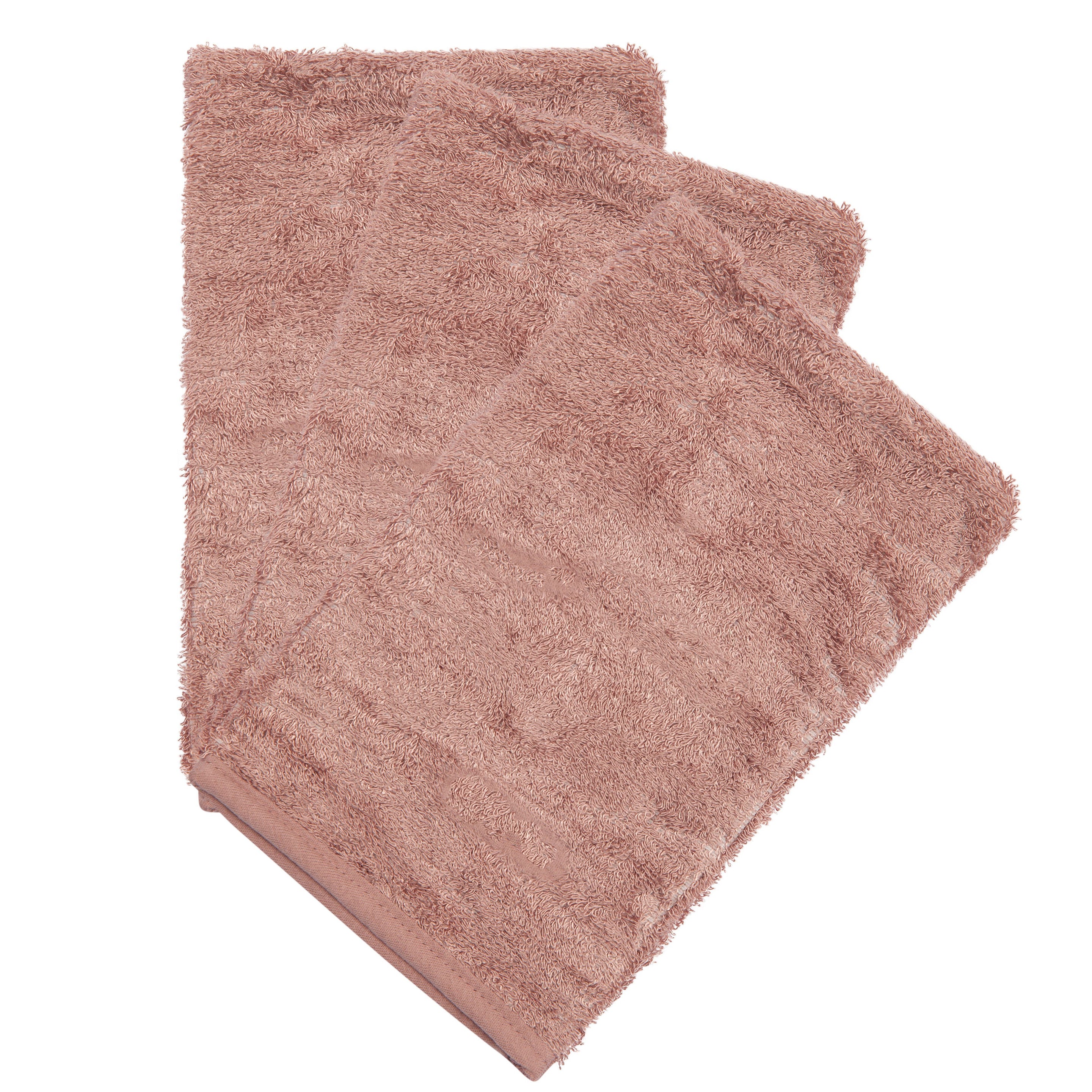 Timboo Set 3 Bamboo Washandjes | Mellow Mauve Timboo Set 3 Bamboo Washandjes | Mellow Mauve