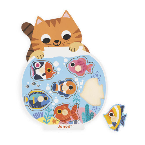 Janod houten inlegpuzzel | Aquarium Janod houten inlegpuzzel | Aquarium