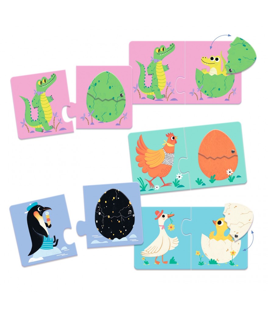 Djeco Puzzel Duo | Articulo Grappige Eieren Djeco Puzzel Duo | Articulo Grappige Eieren