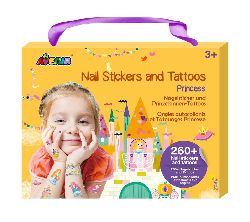 Avenir Set Nail Stickers + Tattoos | Princess Avenir Set Nail Stickers + Tattoos | Princess