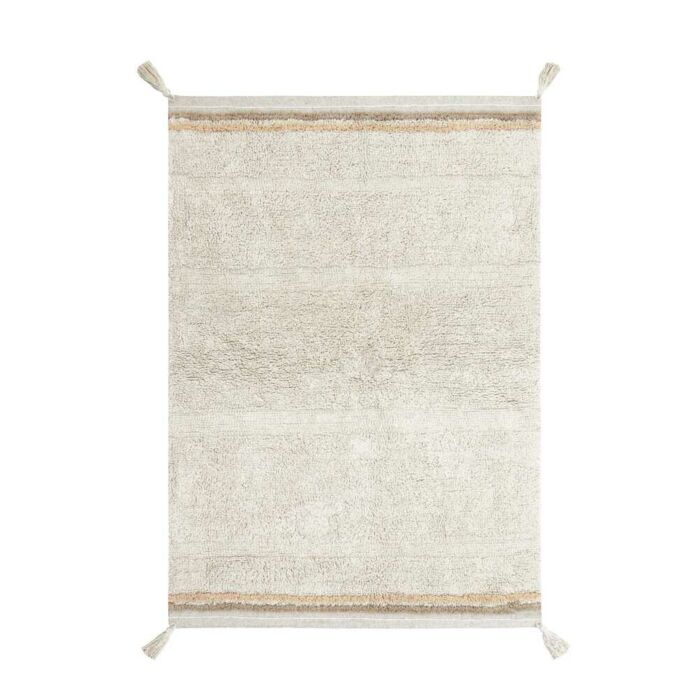 Lorena Canals machinewasbaar Tapijt 90x130cm | Bloom Natural Lorena Canals machinewasbaar Tapijt 90x130cm | Bloom Natural