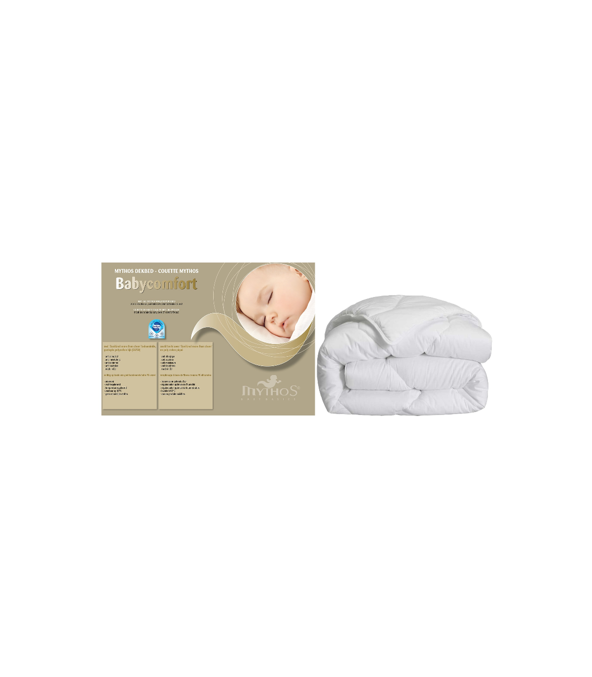 Mythos Dekbed 100% Microfiber | Enkel Baby 100x135cm Mythos Dekbed 100% Microfiber | Enkel Baby 100x135cm