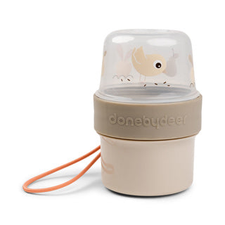 Done By Deer To Go 2-way Snackdoosje Small | Birdee Sand Done By Deer To Go 2-way Snackdoosje Small | Birdee Sand