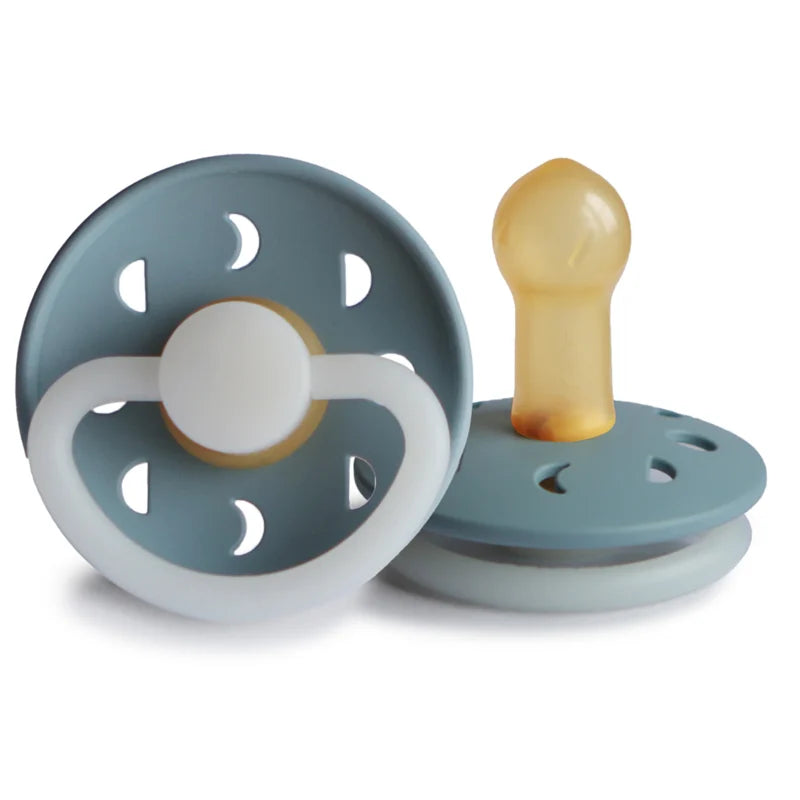 * Frigg Moon Latex Fopspeen 0-6M | Stone Blue Night * Frigg Moon Latex Fopspeen 0-6M | Stone Blue Night