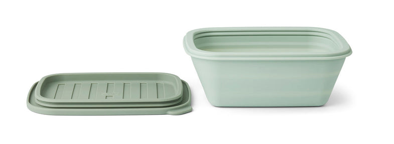 Liewood Franklin Foldable Lunch Box | Dusty Mint / Faune Green Mix*