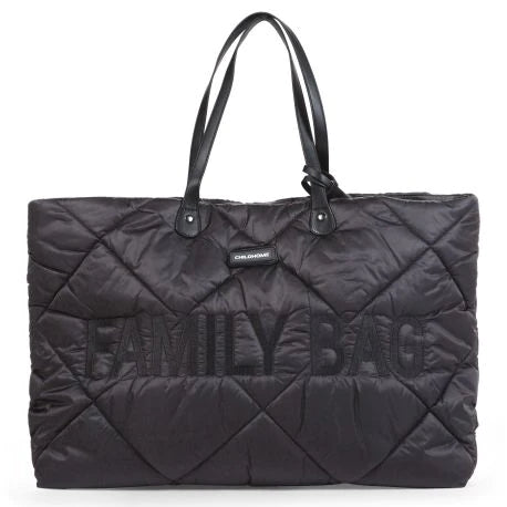 Childhome weekendtas XL Family Bag Gewatteerd | Zwart Childhome weekendtas XL Family Bag Gewatteerd | Zwart
