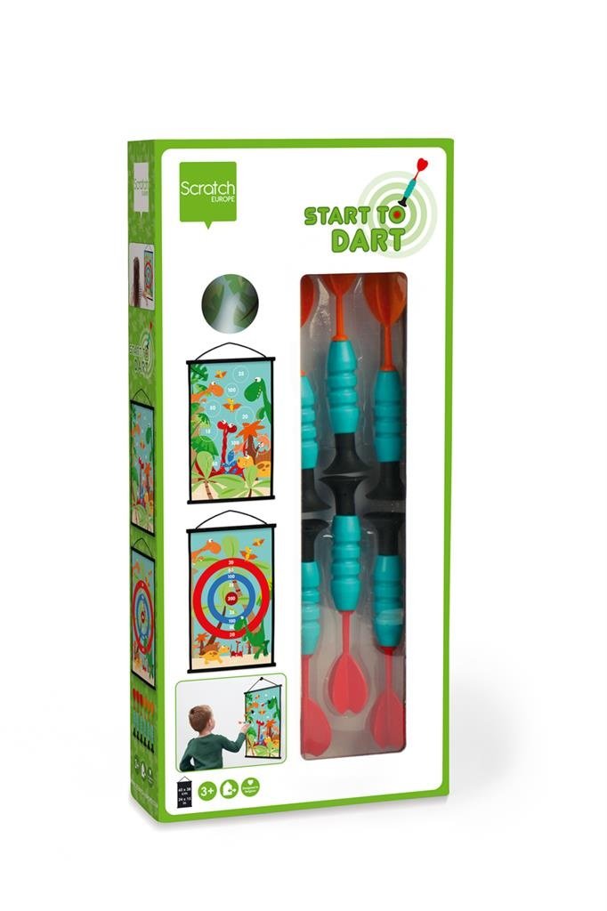 Scratch Start To Dart | Dubbelzijdig Dino Scratch Start To Dart | Dubbelzijdig Dino