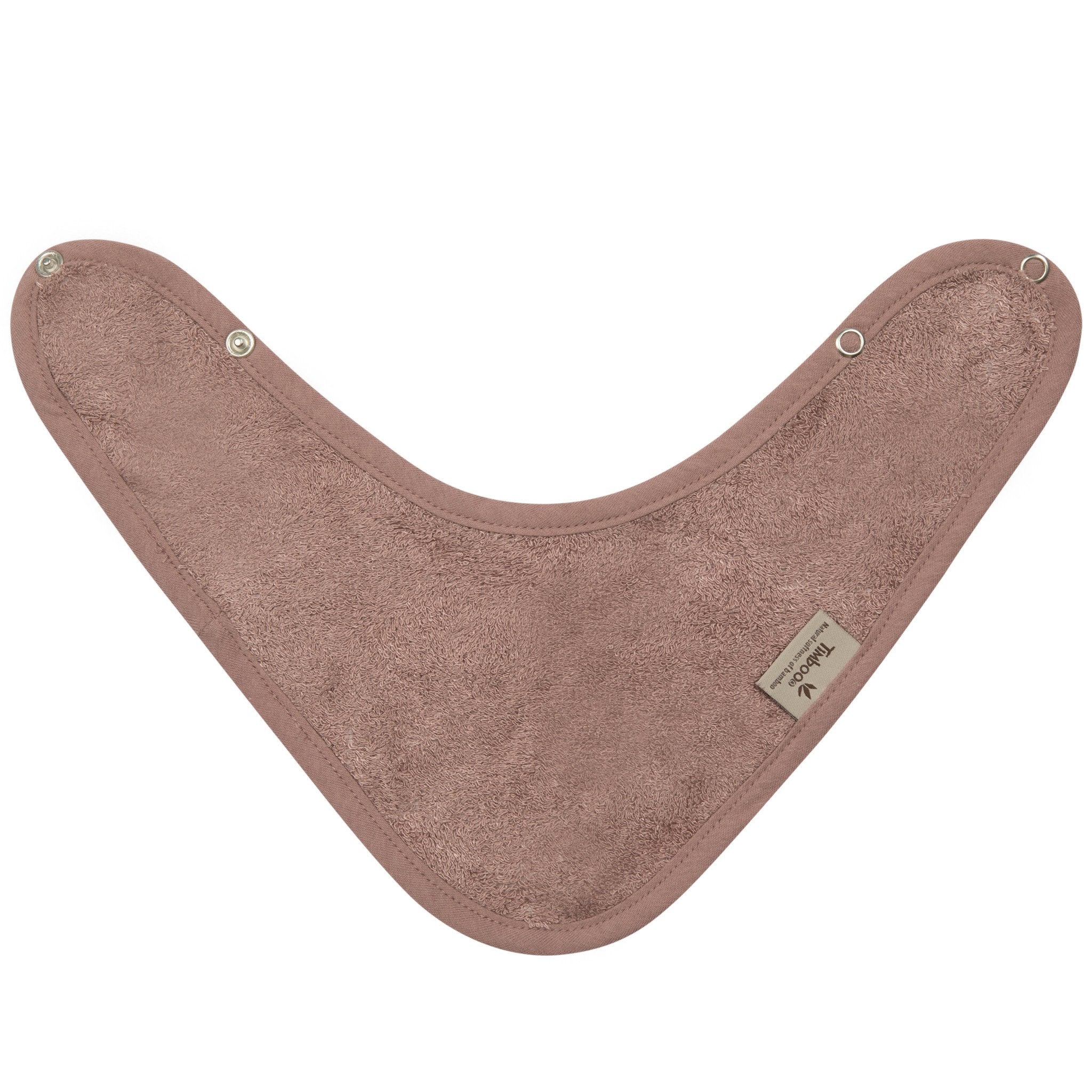 Timboo Bandana Slab Bamboe Kwijlsjaaltje Dubbele Laag | Mellow Mauve Timboo Bandana Slab Bamboe Kwijlsjaaltje Dubbele Laag | Mellow Mauve