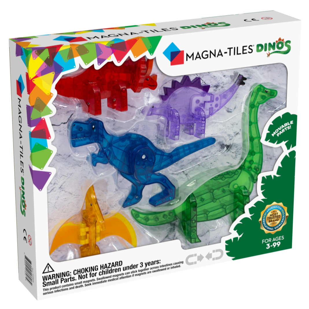 Magna-Tiles Dino's | 5 Pieces Magna-Tiles Dino's | 5 Pieces
