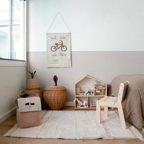 Lorena Canals machinewasbaar RugCycled Tapijt 90x130cm | Lanes Vintage Nude Lorena Canals machinewasbaar RugCycled Tapijt 90x130cm | Lanes Vintage Nude