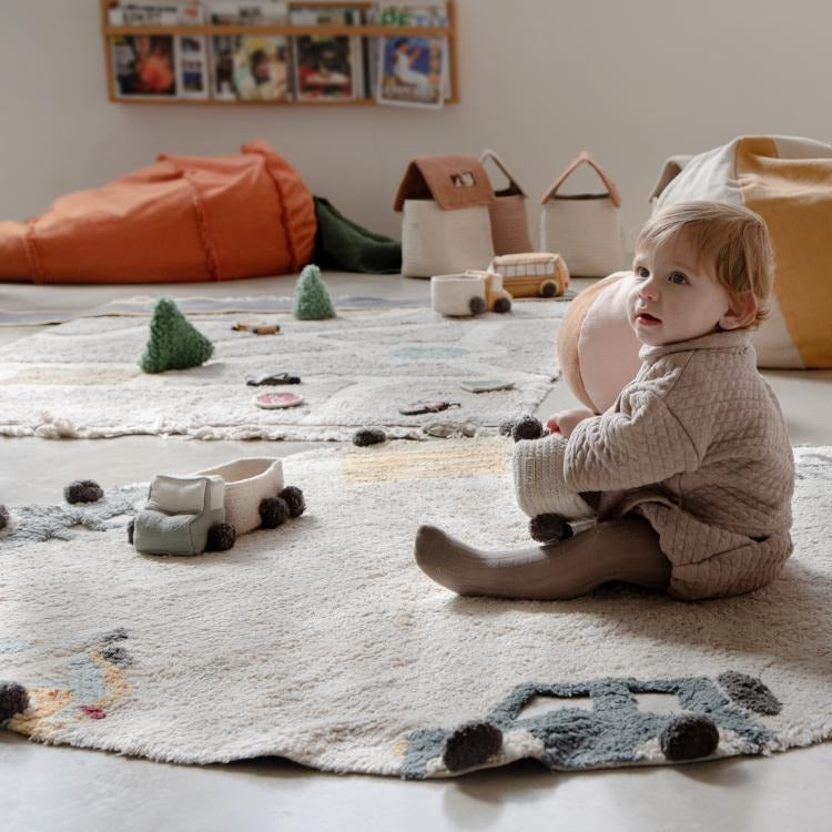 Lorena Canals machinewasbaar RugCycled Tapijt Ø 140 cm | Rug Wheels Lorena Canals machinewasbaar RugCycled Tapijt Ø 140 cm | Rug Wheels