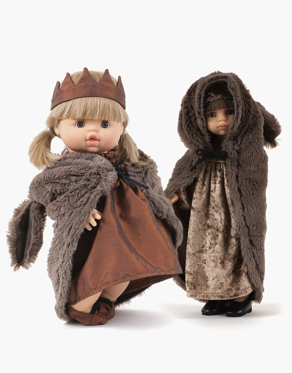 * Minikane Doll Girl Legend Peau d'Âne - Bruin Haar * Minikane Doll Girl Legend Peau d'Âne - Bruin Haar