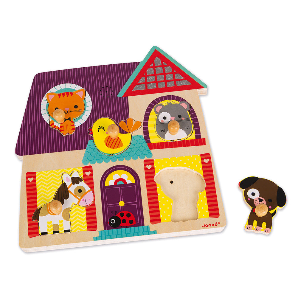 Janod houten muzikale inlegpuzzel | My Little Friends Janod houten muzikale inlegpuzzel | My Little Friends