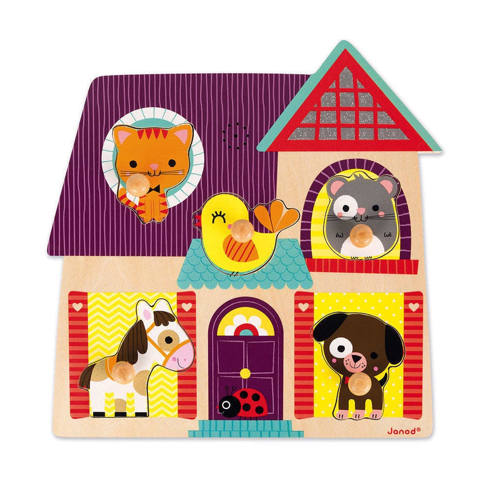 Janod houten muzikale inlegpuzzel | My Little Friends Janod houten muzikale inlegpuzzel | My Little Friends