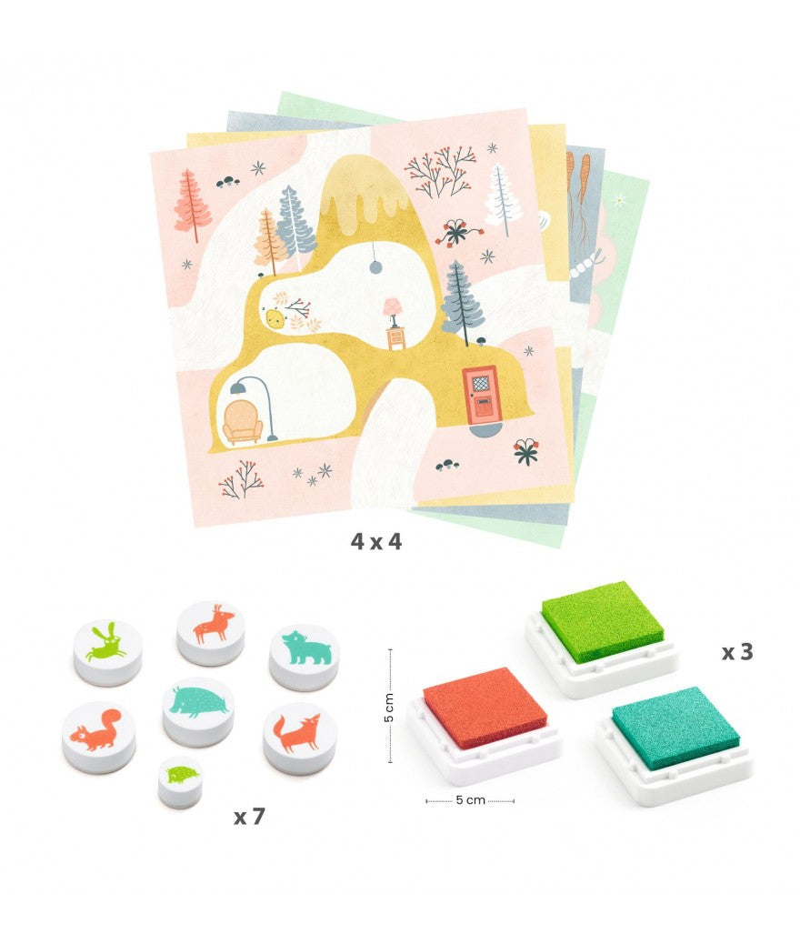 Djeco Creatieve Stempelset | Outdoor Djeco Creatieve Stempelset | Outdoor